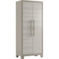 ARMADIO TUTTOPIANI IMPERMEABILE GULLIVER KETER PPL SABBIA BEIGE 2 ANTE CM 80X44 H.CM 182