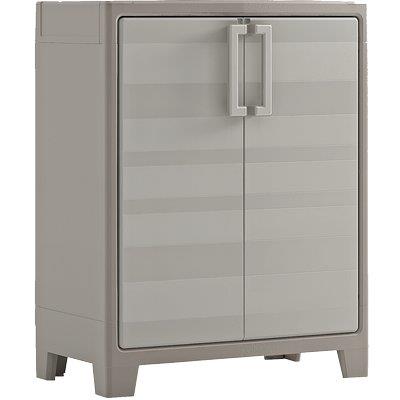 ARMADIO BASSO 2 RIPIANI IMPERMEABIL GULLIVER KETER PPL SABBIA BEIGE 2 ANTE CM 80X44 H.CM 100