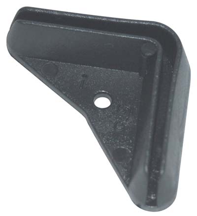 PUNTALE X ASTA METALLICA PE NERO  MM 35X35 AMBIDESTRO Immagine principale del prodotto