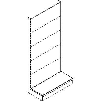 SCAFFALE MARKET A PARETE SCHIENALE LISCIO RAL 9016 CM 100 H.CM 215 Immagine principale del prodotto