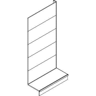 ESTENSIONE SCAFFALE A PARETE MARKET SCHIENALE LISCIO RAL 9016 CM 100 H.CM 215 Immagine principale del prodotto