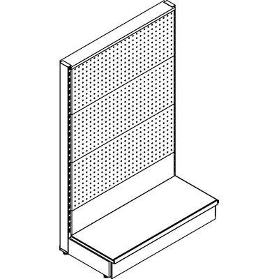 SCAFFALE MARKET A PARETE SCHIENALE MIX RAL 9016 CM 100 H.CM 155 Immagine principale del prodotto