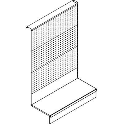 ESTENSIONE SCAFFALE A PARETE MARKET SCHIENALE MIX RAL 9016 CM 100 H.CM 155 Immagine principale del prodotto