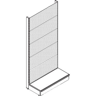 SCAFFALE MARKET A PARETE SCHIENALE FORATO RAL 9016 CM 100 H.CM 215 Immagine principale del prodotto