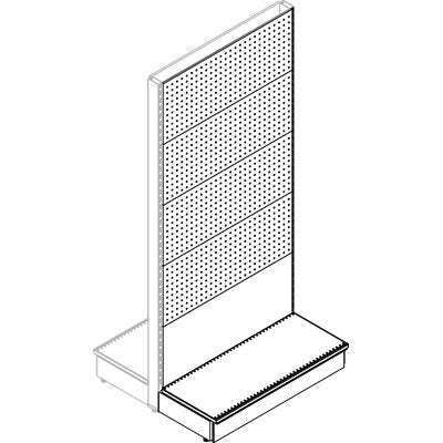 TRASFORMAZIONE A GONDOLA ESTENSIONE MARKET SCHIENALE MIX RAL 9016 CM 100 H.CM 215 Immagine principale del prodotto