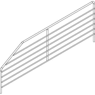 DIVISORIO X RIPIANO MARKET ACCIAIO ZINCATO CM 40 H.CM 8/14 Immagine principale del prodotto