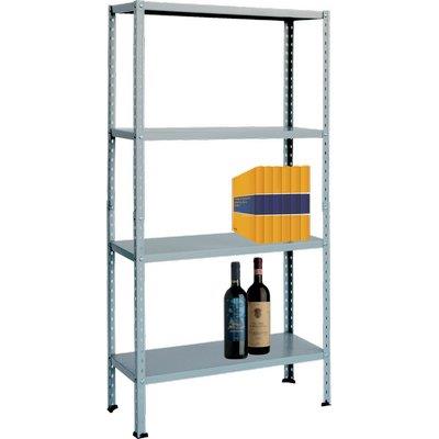 SCAFFALE KIT 4 RIPIANI ASTE SPEZZATE PROMETAL VERN BIANCO CM 30X80 H.CM 151 Immagine principale del prodotto