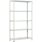 SCAFFALE KIT 5 RIPIANI ASTE INTERE PROMETAL VERN GRIGIO CM 40X 90 H.CM 200