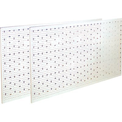 PANNELLO ESPOSITIVO A FORI ASOLATI ACCIAIO VERNICIATO CM 100X50 AVORIO Immagine principale del prodotto