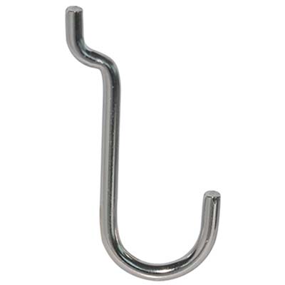 GANCIO UNCINO ACCIAIO X PANNELLO ESPOSITIVO CROMATO N° 4 MM 22X53
