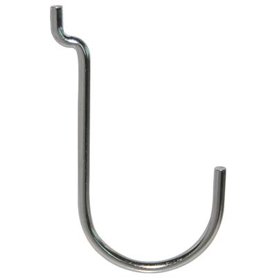 GANCIO UNCINO ACCIAIO X PANNELLO ESPOSITIVO CROMATO N° 5 MM 40X75 Immagine principale del prodotto
