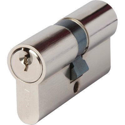 CILINDRO SAGOMATO 0G300-12 HAND CISA OTTONE NICHELATO CHIAVI 3 CAMMA DIN MM 60 27+33