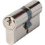 CILINDRO SAGOMATO 0G300-12 HAND CISA OTTONE NICHELATO CHIAVI 3 CAMMA DIN MM 60 27+33