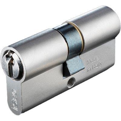 CILINDRO SAGOMATO 82099 ISEO OTTONE NICHELATO CHIAVI 3 CAMMA DIN MM 70 35+35