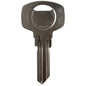 CHIAVE PIATTA YALE 1009 DX 4 PERNI ORIGINALE OTTONE NICHELATO