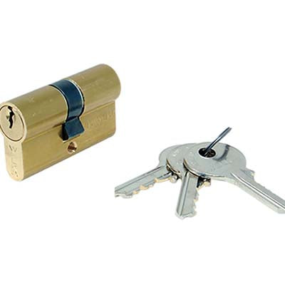 CILINDRO SAGOMATO 700 WELKA OTTONE CHIAVI 3 CAMMA DIN MM 62 31+31 Immagine principale del prodotto
