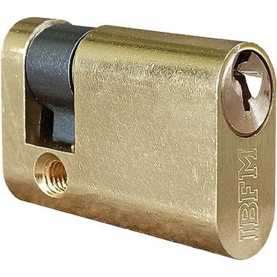 MEZZO CILINDRO OVALE 2401 OL KA IBFM OTTONE LUCIDO CHIAVI 3 MM 40 30+10 Immagine principale del prodotto