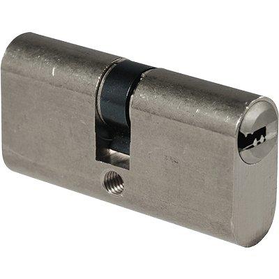 CILINDRO OVALE EUROPEO 2402 CS KA IBFM OTTONE CROMO SATINATO 3 CHIAVI MM 54 27+27