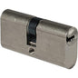CILINDRO OVALE EUROPEO 2402 CS KA IBFM OTTONE CROMO SATINATO 3 CHIAVI MM 54 27+27