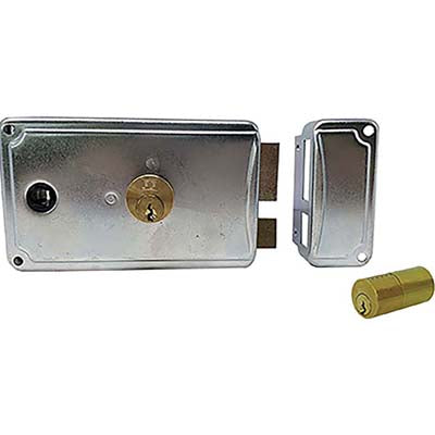 SERRATURA LEGNO APPLICARE P38 FACCHINETTI ZINCATA C.FISSO M3+SCR+Q8 DX E.MM 60 Immagine principale del prodotto