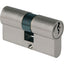 CILINDRO SAGOMATO 2300 IBFM OTT.CROMO SATINATO CHIAVI 3 CAMMA DIN MM 54 27+27