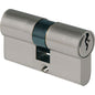 CILINDRO SAGOMATO 2300 IBFM OTT.CROMO SATINATO CHIAVI 3 CAMMA DIN MM 54 27+27