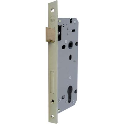 SERRATURA LEGNO INFILARE 52X YALE B.Q OTTONATO F.MM 22 F.SAGOM M2+SCR+Q8 E.MM 60