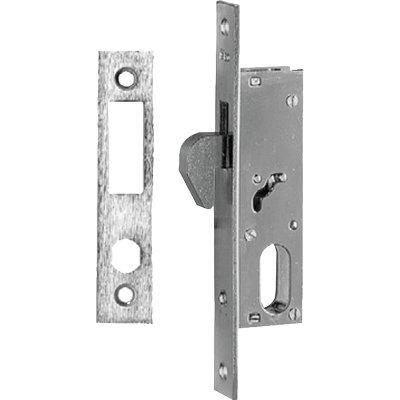 SERRATURA MONTANTE INFILARE 7682 ISEO B.Q CROMO F.MM 16 C/OVALE GANCIO E.MM 20