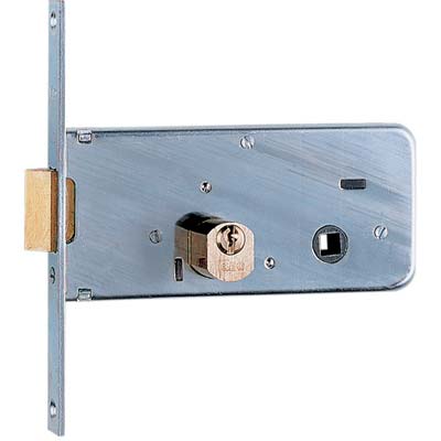 SERRATURA METALLO INFILARE 712 ISEO B.Q ZINC F.MM 16 C.SFACC M2+SCR H.MM 64 E.MM 60 Immagine principale del prodotto