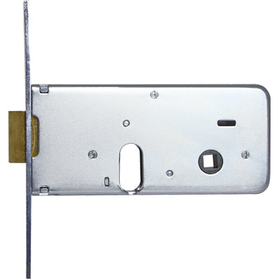 SERRATURA METALLO INFILARE 710 ISEO B.Q ZINC F.MM 16 C.OVALE M2+SCR H.MM 64 E.MM 60 Immagine principale del prodotto