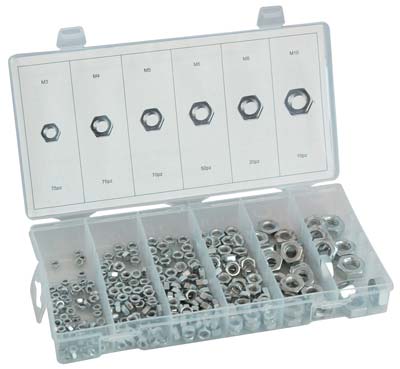 DADO ESAGONALE ZINCATO IN KIT SELF HAND M 3/10 CF=PZ 300 Immagine principale del prodotto