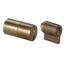 COPPIA CILINDRI ESTERNI 0G150 HAND CISA OTTONE CHIAVI 3 X 1A631/1A721/1A731