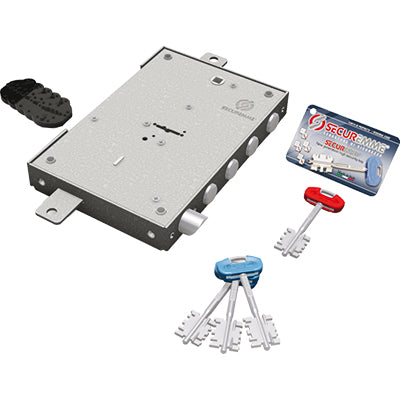 SERRATURA METALLO APPLICARE 2401 SECUREMME DM M4 TRIPL+SCR IP.MM 28 E.MM 63 DX/SX Immagine principale del prodotto