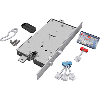 SERRATURA METALLO APPLICARE 2441 SECUREMME DM+F.SAGOM M4 TRIPL+SCR IP.MM 37 E.MM 63 DX/SX Immagine principale del prodotto