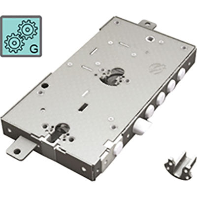 SERRATURA METALLO APPLICARE 2681 SECUREMME DOPPIO F.SAG M3 TRIPL+SCR IP.MM 28 E.MM 63 DX/SX