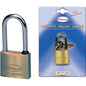 LUCCHETTO ARCO MEDIO 2700B POTENT OTTONE ARCO CROMATO CHIAVI 2 MM 50