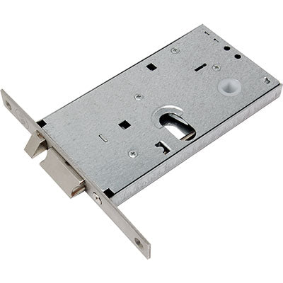 SERRATURA METALLO INFILARE ELETTRICA 85000 YALE B.Q INOX F.MM 16 F.OV+SCR+F+Q8 H.MM 78 E.MM 58