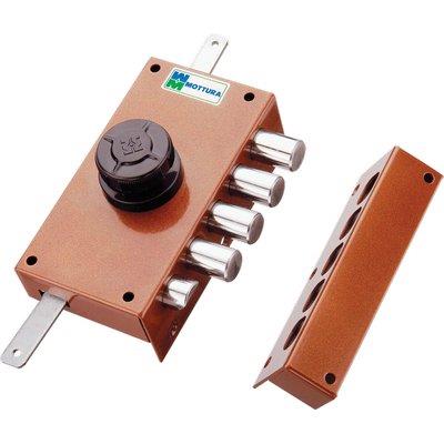 SERRATURA LEGNO APPLICARE 30437 MOTTURA C.POMPA M2 + SCR + POMOLO E.MM 30 DX Immagine principale del prodotto