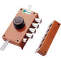 SERRATURA LEGNO APPLICARE 30437 MOTTURA C.POMPA M2 + SCR + POMOLO E.MM 30 DX