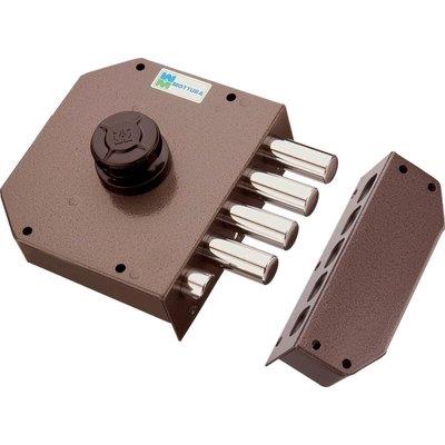 SERRATURA LEGNO APPLICARE 30611 MOTTURA C.POMPA M4+SCR +POMOLO E.MM 63 DX Immagine principale del prodotto