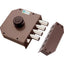 SERRATURA LEGNO APPLICARE 30611 MOTTURA C.POMPA M4+SCR +POMOLO E.MM 63 DX