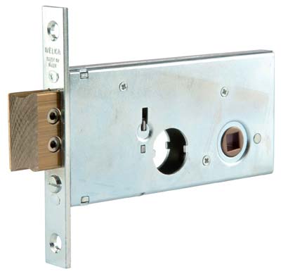 SERRATURA METALLO INFILARE 123 WELKA B.Q ZINC F.MM 22 F.TONDO M1+SCR H.MM 62 E.MM 60 Immagine principale del prodotto