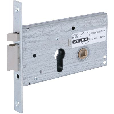 SERRATURA METALLO INFILARE ELETTRICA 302 WELKA B.Q ZINC F.MM 16 F.SA+SCR+F H.MM 78 E.MM 60 DX/SX Immagine principale del prodotto