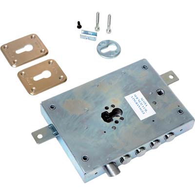 SERRATURA METALLO APPLICARE SER NE42 DIERRE ATRA F.SAGOM M4 TRIPL+SCR IP.MM 28 E.MM 63 DX Immagine principale del prodotto