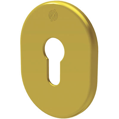 MOSTRINA PORTA BLINDATA 4302 SECUREMME F.SAGOM OTTONE LUCIDO MM 62X82