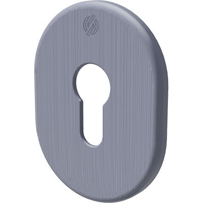 MOSTRINA PORTA BLINDATA 4302 SECUREMME F.SAGOM OTTONE CROMO SATINATO MM 62X82