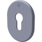 MOSTRINA PORTA BLINDATA 4302 SECUREMME F.SAGOM OTTONE CROMO SATINATO MM 62X82