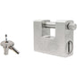 LUCCHETTO ANTISCASSO SSU-84UK ILSA ACCIAIO CARBONITRURATO CROMATO CHIAVI 3 MM 84