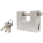 LUCCHETTO ANTISCASSO SSU-84 ILSA ACCIAIO CARBONITRURATO CROMATO CHIAVI 3 MM 84