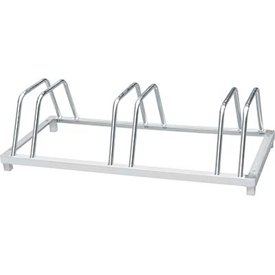 RASTRELLIERA PARCHEGGIO BICI 3 POSTI EFFE ZINCATA MM 880X395 H.MM 245